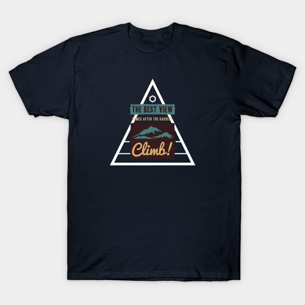 Outdoor Activity - The Hardest Climb T-Shirt by GreekTavern